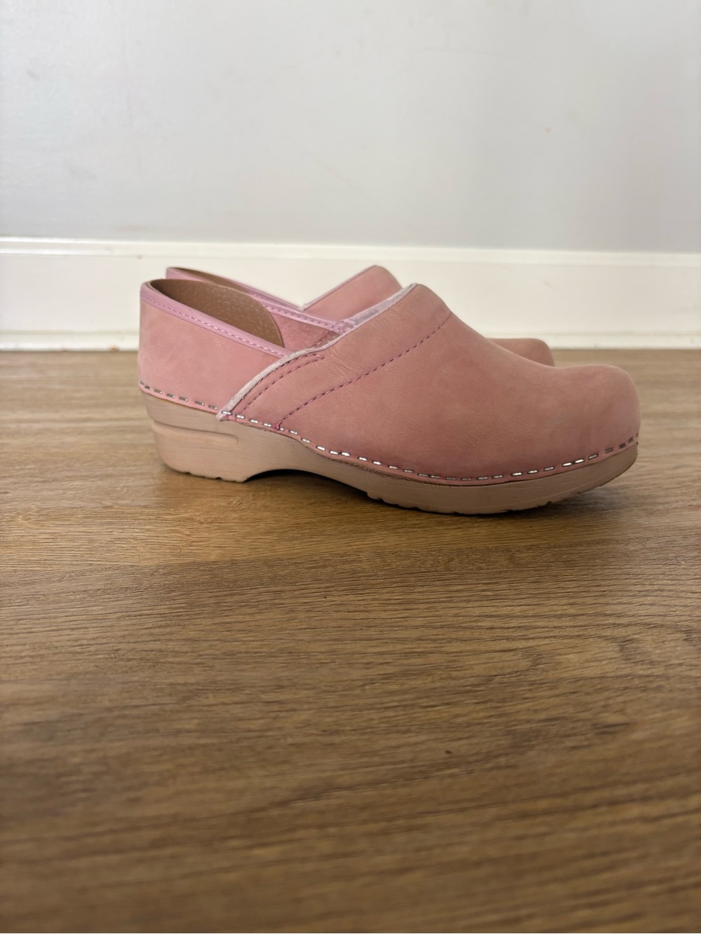 Dansko Pink Slip-On Clogs